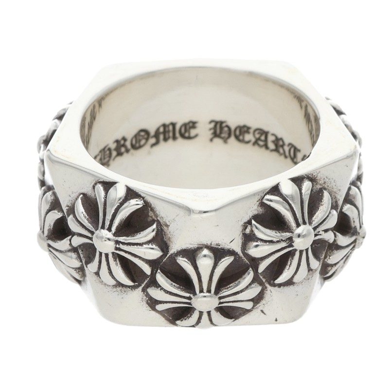 Chrome Hearts PENTAGON CH PLUS 925 Silver Ring Size ONE SIZE