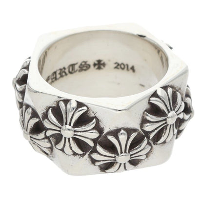 Chrome Hearts PENTAGON CH PLUS 925 Silver Ring Size ONE SIZE