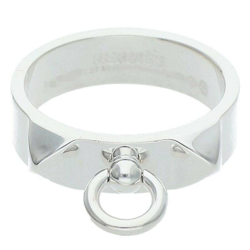 HERMES Collier de Chien PM Silver Ring Size ONE SIZE