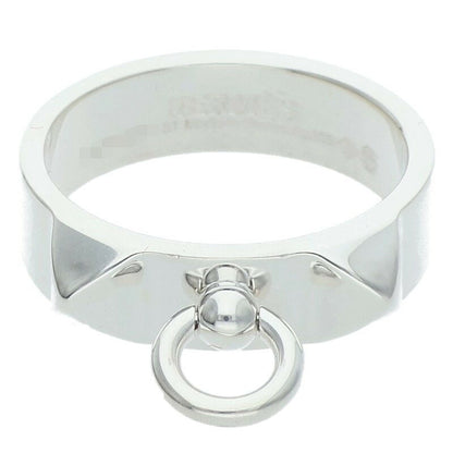HERMES Collier de Chien PM Silver Ring Size ONE SIZE