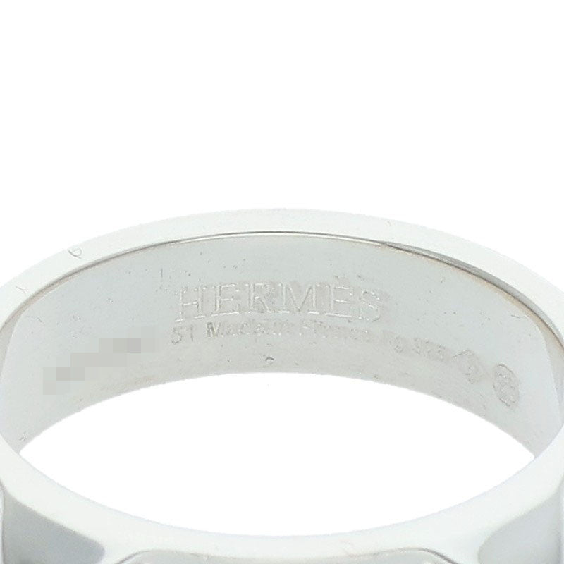 HERMES Collier de Chien PM Silver Ring Size ONE SIZE