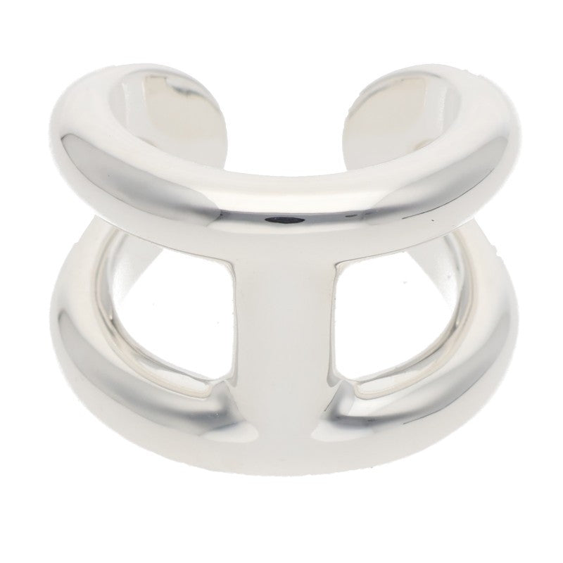 HERMES Osmose GM Silver Ring Size ONE SIZE