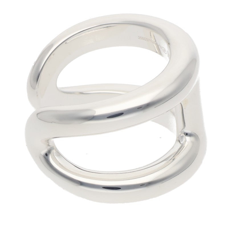 HERMES Osmose GM Silver Ring Size ONE SIZE