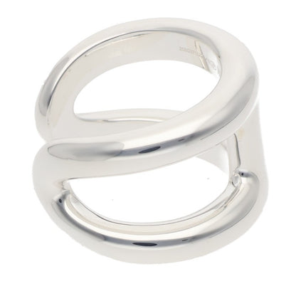 HERMES Osmose GM Silver Ring Size ONE SIZE