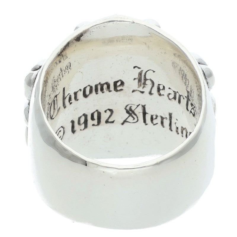 Chrome Hearts Keeper Sterling Silver Ring Size US 7.5