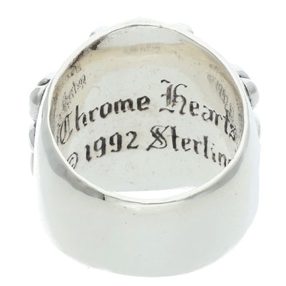 Chrome Hearts Keeper Sterling Silver Ring Size US 7.5