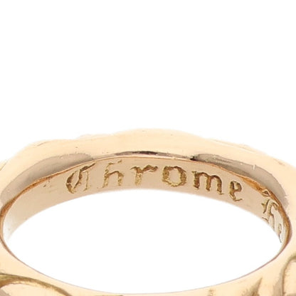 Chrome Hearts 22K Scroll Band Gold Ring Yellow Size 13.5