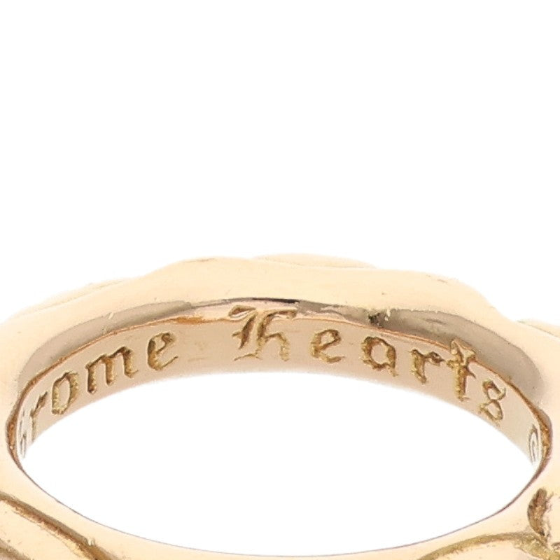 Chrome Hearts 22K Scroll Band Gold Ring Yellow Size 13.5