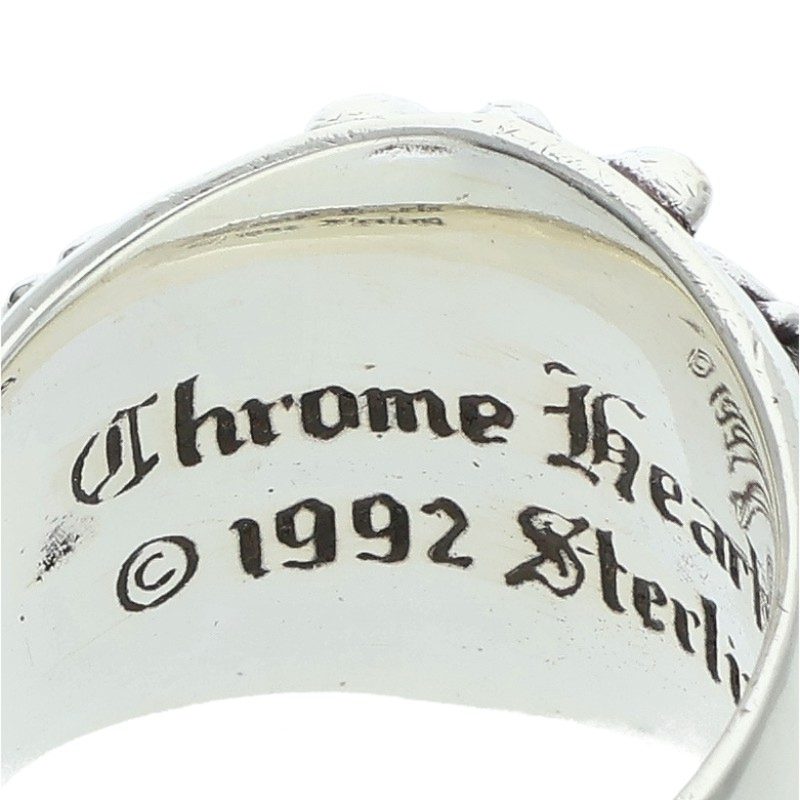 Chrome Hearts Keeper Sterling Silver Ring Size ONE SIZE
