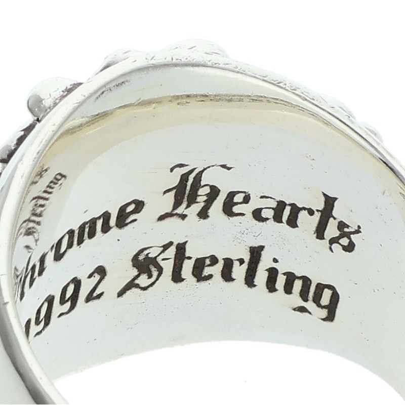 Chrome Hearts Keeper Sterling Silver Ring Size ONE SIZE