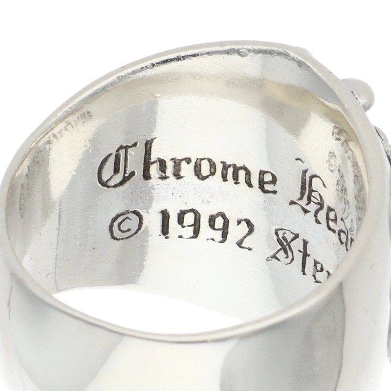 Chrome Hearts Keeper Sterling Silver Ring Size ONE SIZE