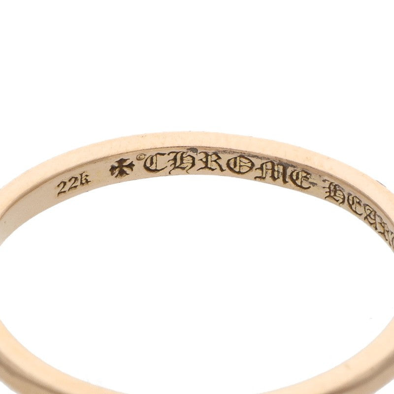 Chrome Hearts 22K Bubblegum Wedding Gold Ring Size ONE SIZE