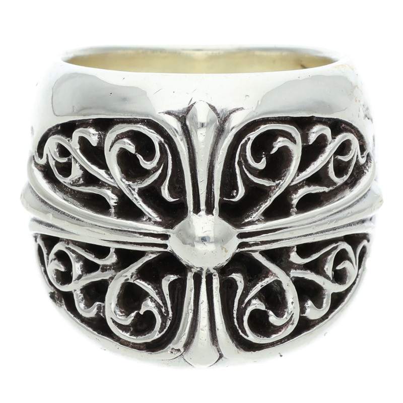 Chrome Hearts CLASSIC OVAL CROSS Silver Ring Size ONE SIZE