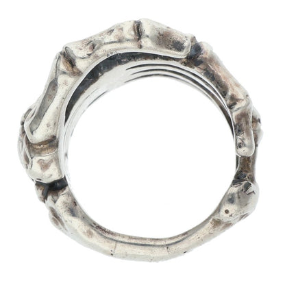 CRAZY PIG BONE HAND 1997 Silver Ring Size ONE SIZE
