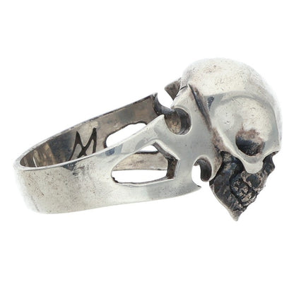 CRAZY PIG CUTAWAY SKULL 2001 Silver Ring Size ONE SIZE