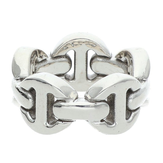 HOORSENBUHS DAME CLASSIC TRI-LINK Silver Ring Size ONE SIZE