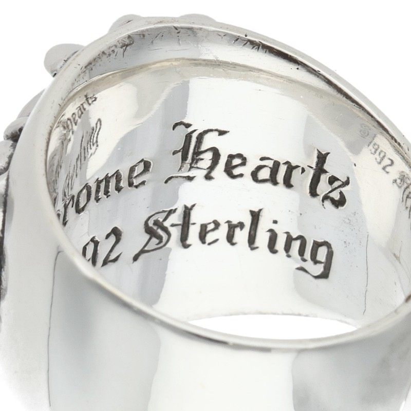 Chrome Hearts Keeper Sterling Silver Ring Size ONE SIZE