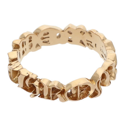 Chrome Hearts 22K Script Band Gold Ring Size ONE SIZE