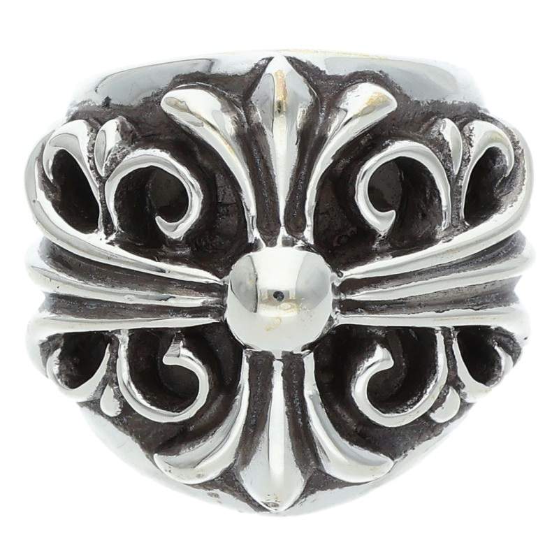 Chrome Hearts Keeper Sterling Silver Ring Size US 5