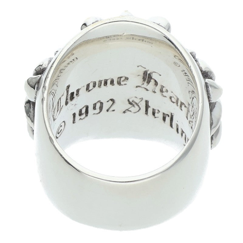 Chrome Hearts Keeper Sterling Silver Ring Size US 5