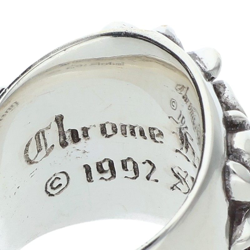 Chrome Hearts Keeper Sterling Silver Ring Size US 5
