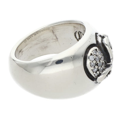 Chrome Hearts Heart In Band Pave Diamond Ring Size ONE Multi