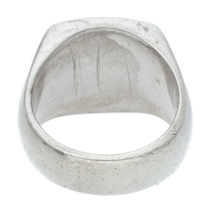 TOM WOOD Cushion White MOP Silver Signet Ring Size ONE SIZE