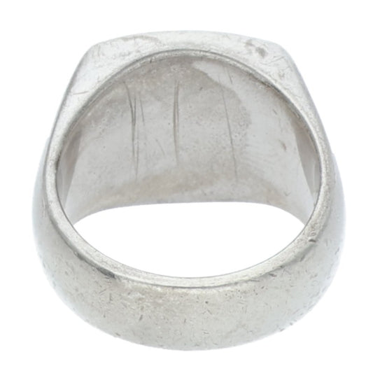 TOM WOOD Cushion White MOP Silver Signet Ring Size ONE SIZE