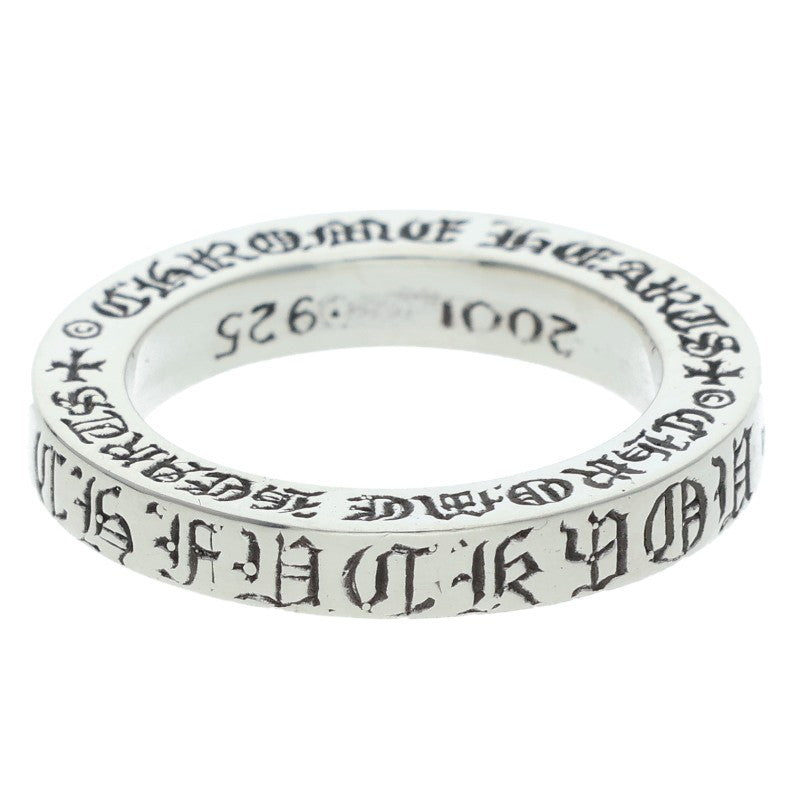 Chrome Hearts 3mm Spacer FUCKYOU Silver Ring Size US 4.5