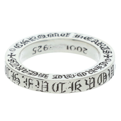 Chrome Hearts 3mm Spacer FUCKYOU Silver Ring Size US 4.5