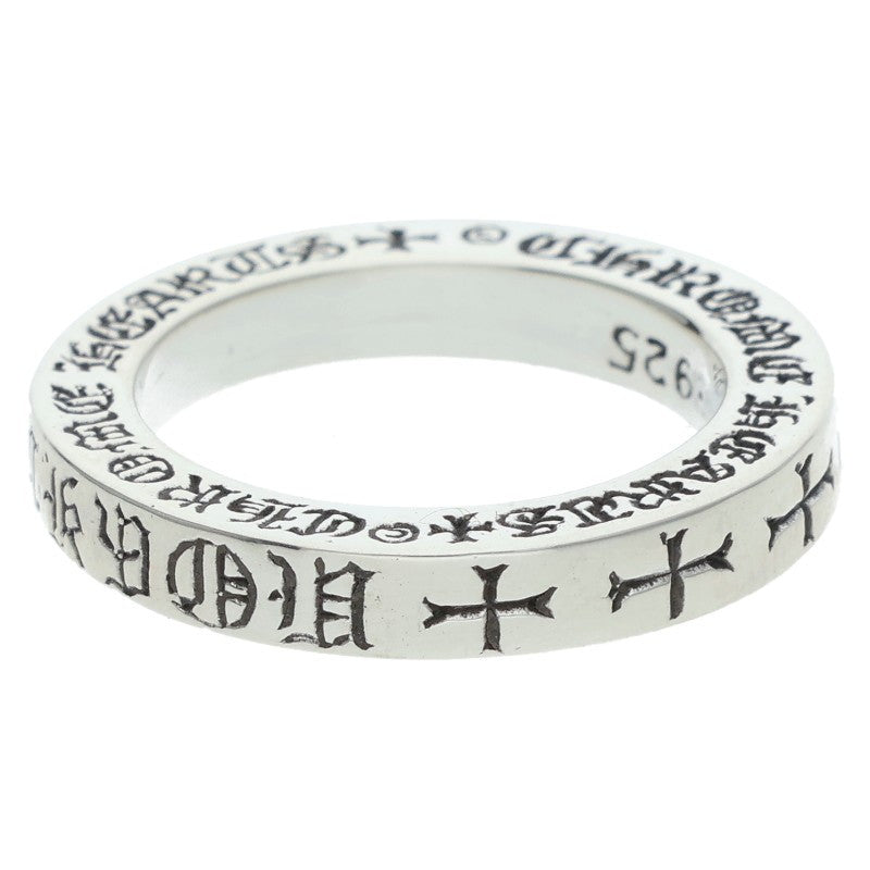 Chrome Hearts 3mm Spacer FUCKYOU Silver Ring Size US 4.5