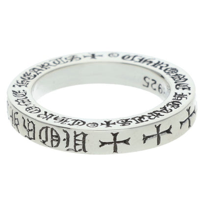 Chrome Hearts 3mm Spacer FUCKYOU Silver Ring Size US 4.5