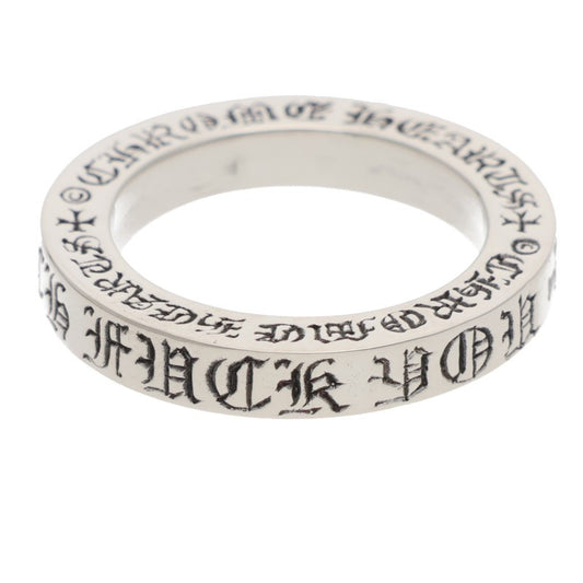 Chrome Hearts 3mm Spacer FUCKYOU Silver Ring Size ONE SIZE