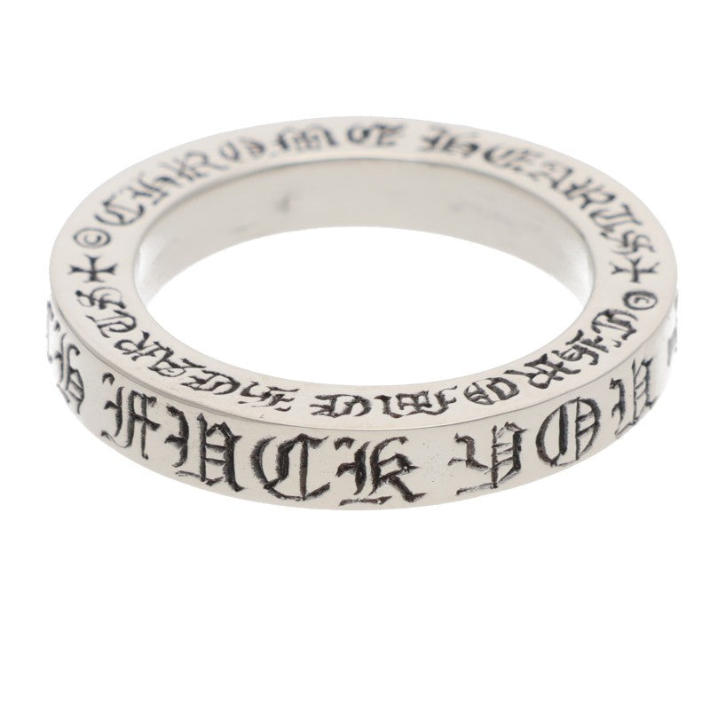 Chrome Hearts 3mm Spacer FUCKYOU Silver Ring Size US 5.5