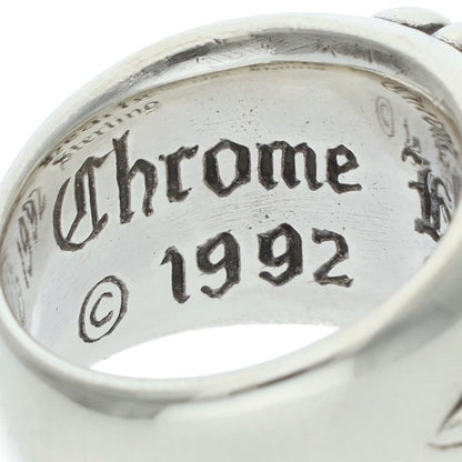 Chrome Hearts FLRL CRS Sterling Silver Ring Size US 5