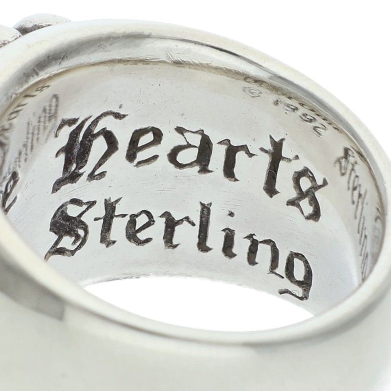Chrome Hearts FLRL CRS Sterling Silver Ring Size US 5