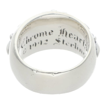 Chrome Hearts FLRL CRS Sterling Silver Ring Size ONE SIZE