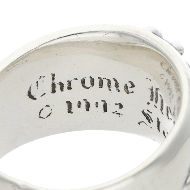 Chrome Hearts FLRL CRS Sterling Silver Ring Size ONE SIZE