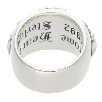 Chrome Hearts FLRL CRS Sterling Silver Ring Size US 5