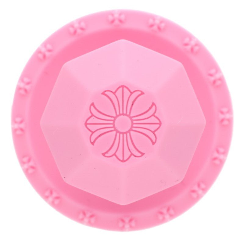 Chrome Hearts PPO-SLCN Pink Rubber Ring Size US 6