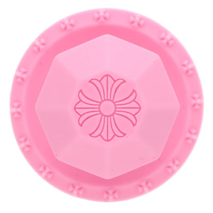 Chrome Hearts PPO-SLCN Pink Rubber Ring Size US 6
