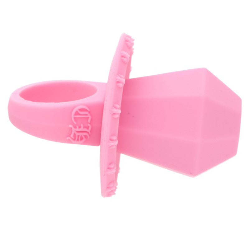 Chrome Hearts PPO-SLCN Pink Rubber Ring Size US 6