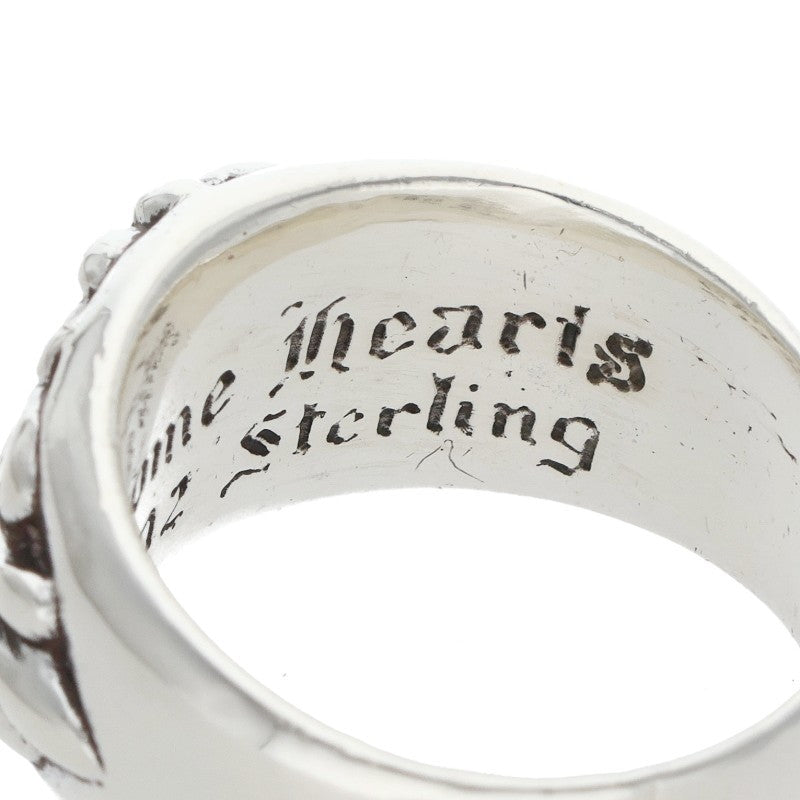 Chrome Hearts FLRL CRS Floral Cross Ring Silver Size JP 20.5
