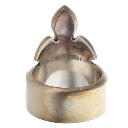 Chrome Hearts UPRIGHT FLERKNEE Silver Ring Size JP 18.5