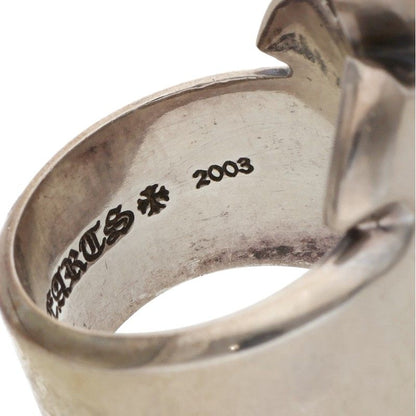 Chrome Hearts UPRIGHT FLERKNEE Silver Ring Size JP 18.5