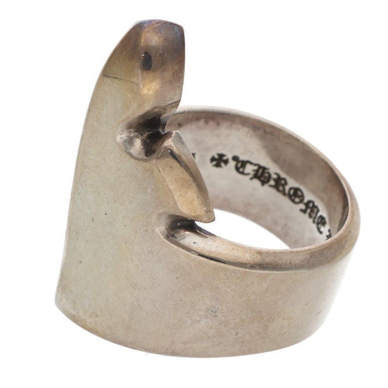 Chrome Hearts UPRIGHT FLERKNEE Silver Ring Size JP 18.5