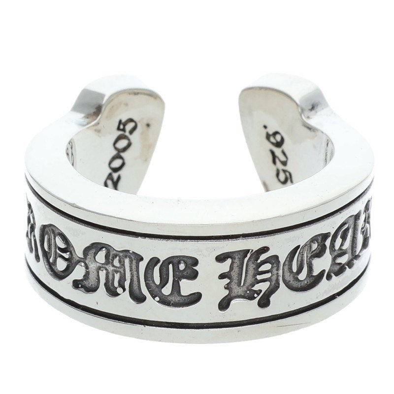 Chrome Hearts LG SCROLL LABEL Silver Ring 925 Size ONE SIZE