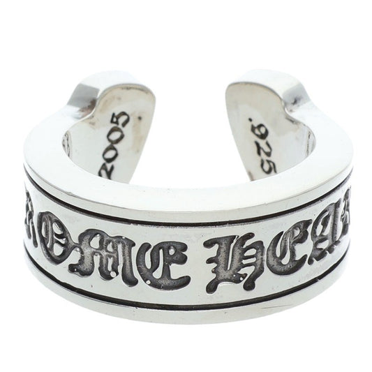 Chrome Hearts LG SCROLL LABEL Silver Ring 925 Size ONE SIZE