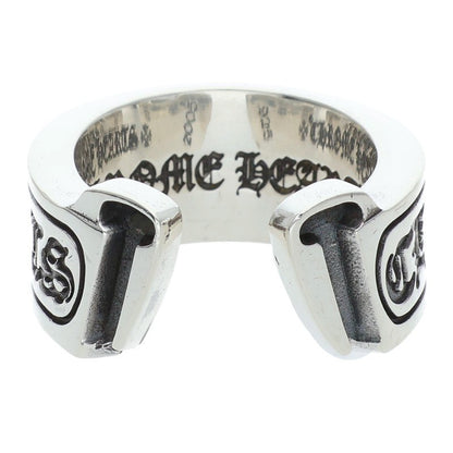 Chrome Hearts LG SCROLL LABEL Silver Ring 925 Size ONE SIZE