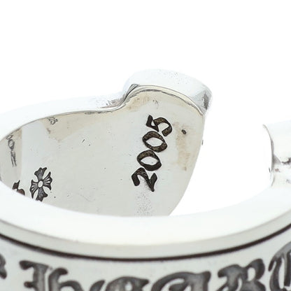 Chrome Hearts LG SCROLL LABEL Silver Ring 925 Size ONE SIZE